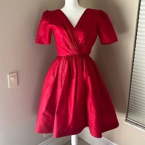 Vintage “Miss D” by Oscar de la Renta red dress